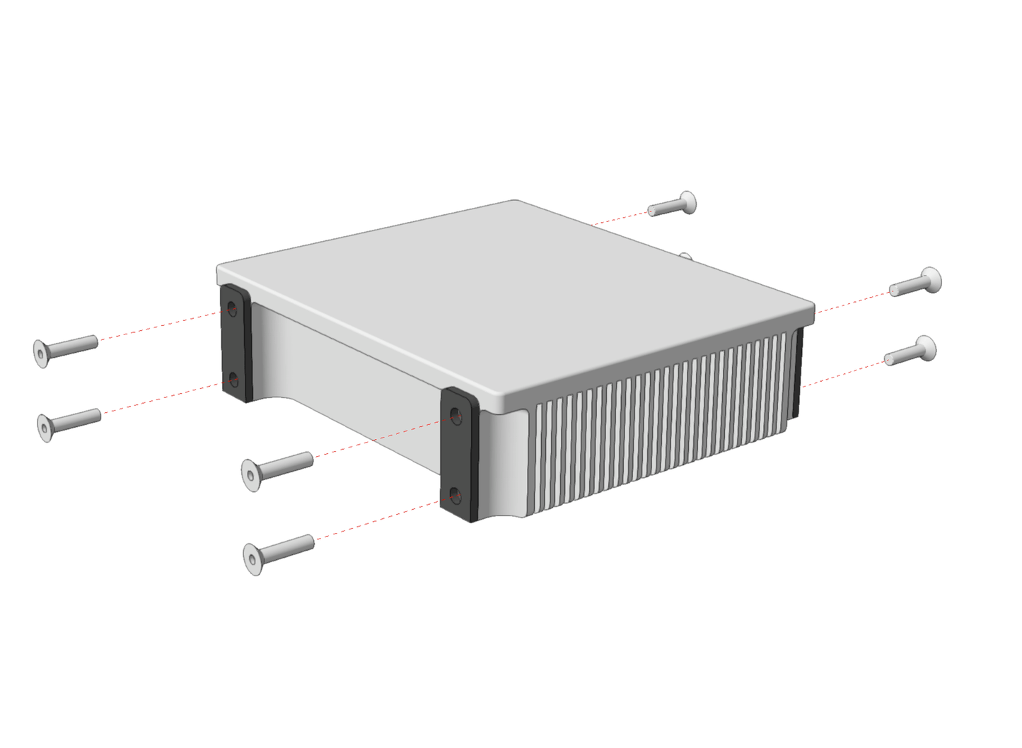 SVALT Mx modular heatsink component with raw aluminum finish for silent thermally conductive heatsink cooling performance with Apple laptops 2021+ 16-inch and 14-inch MacBook Pro and 2022+ 15-inch and 13-inch MacBook Air
