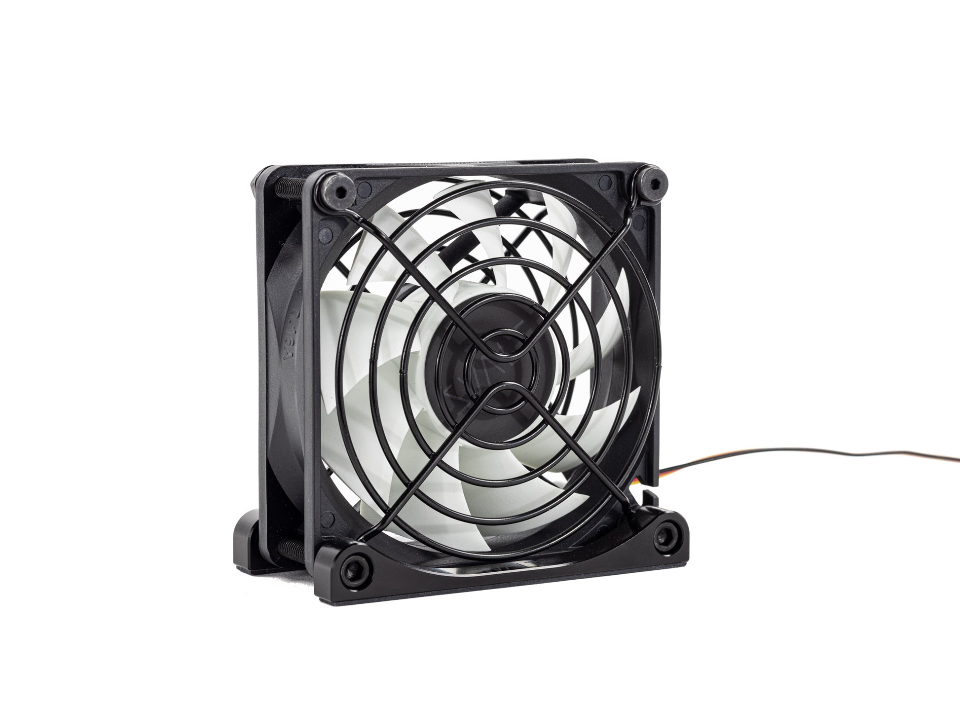 SVALT Cooling Fan model Fx white back side view for quiet fan and heatsink cooling performance with Apple laptop MacBook Pro