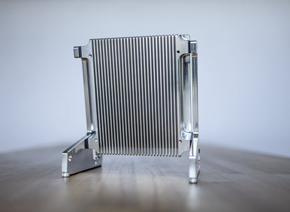 SVALT Cooling Dock model MxD for silent thermally conductive heatsink cooling performance with Apple laptops 2021+ 16-inch and 14-inch MacBook Pro and 2022+ 15-inch and 13-inch MacBook Air